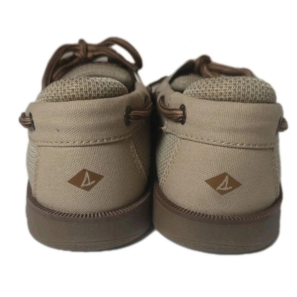 Sperry Top-Sider Surveyor 2 Eye Taupe Deck Boat Shoes Men's Size 8.5